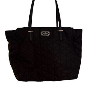 Kate Spade Black Quilted Tote